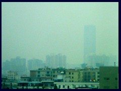 Dongguan skyline with lonely skyscraper